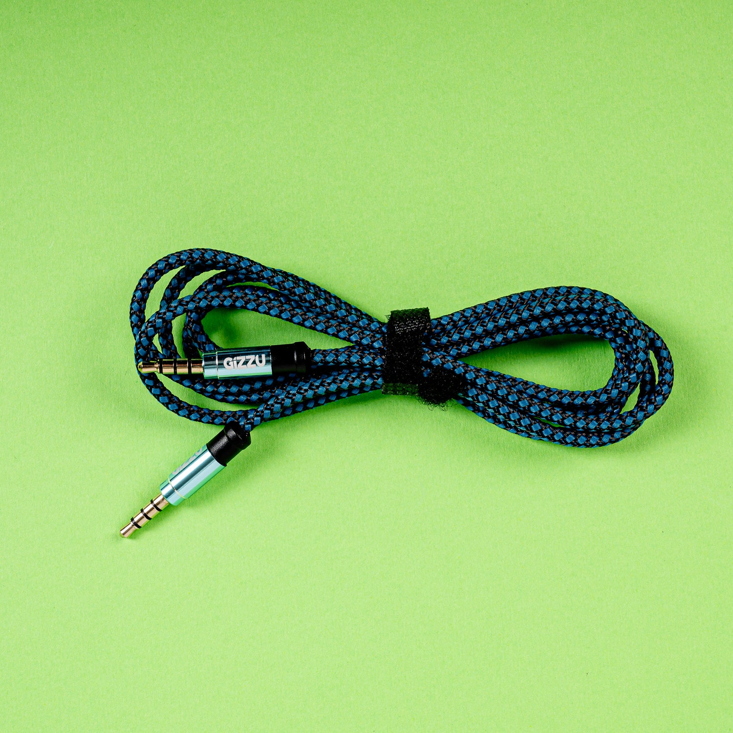 Gizzu 3.5mm AUX Cable 1.5m - Black/Blue - image 5