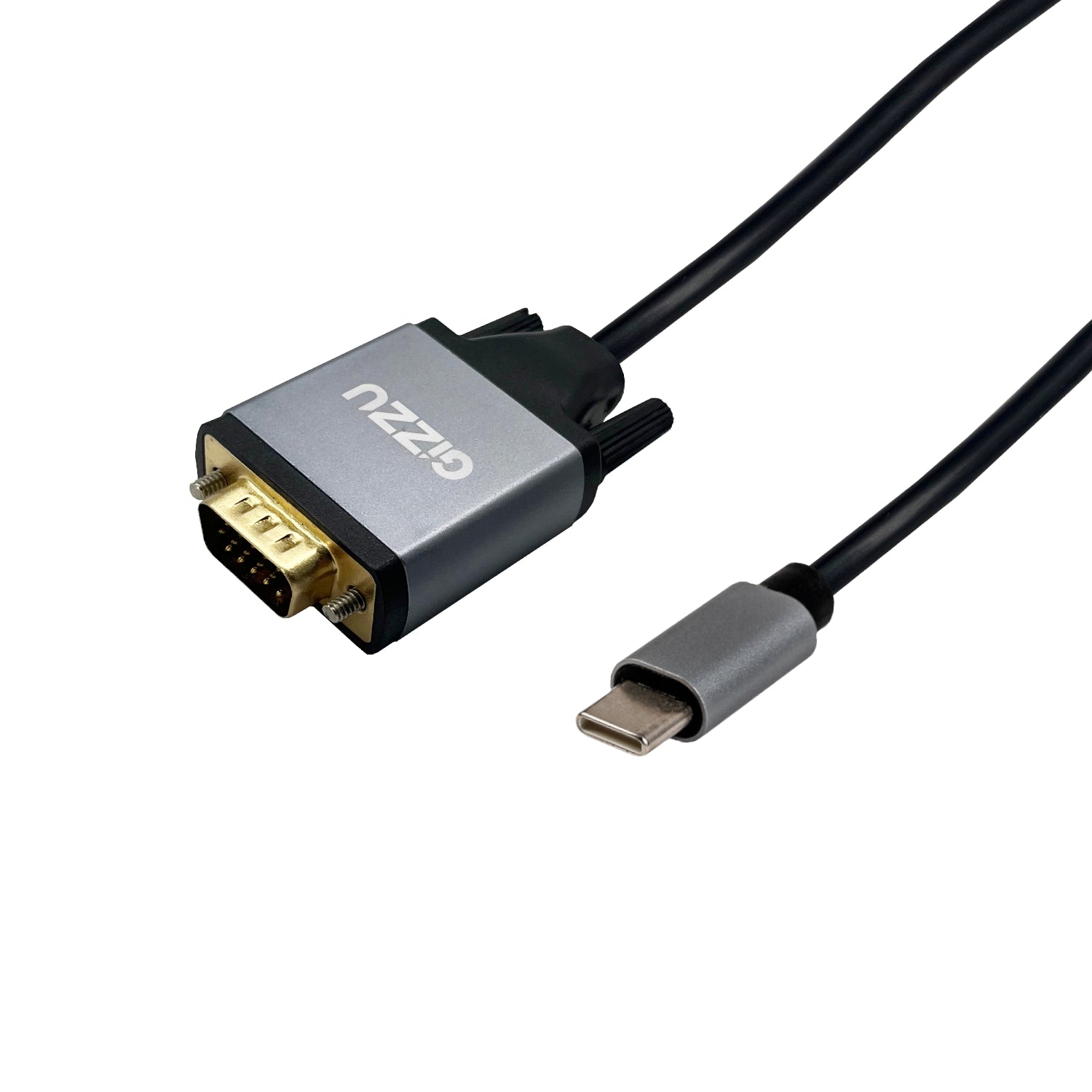 Gizzu Full HD Type-C to VGA Cable (1.8m) - Black – image 2