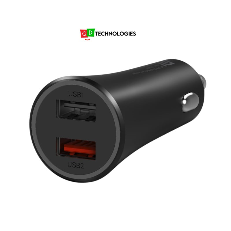 Xiaomi 37W Dual-Port Car Charger – Black