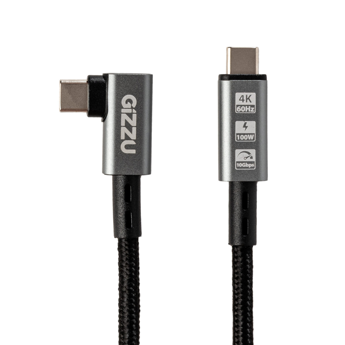 Gizzu 100W 10Gbps Type-C Angled 1m Cable – image 2