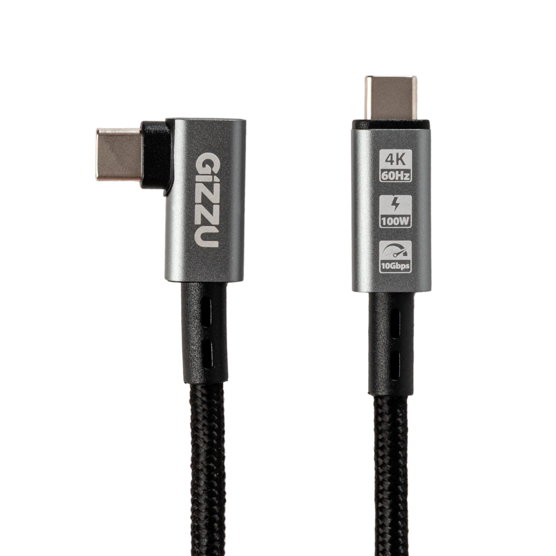 Gizzu 100W 10Gbps Type-C Angled 1m Cable – image 2