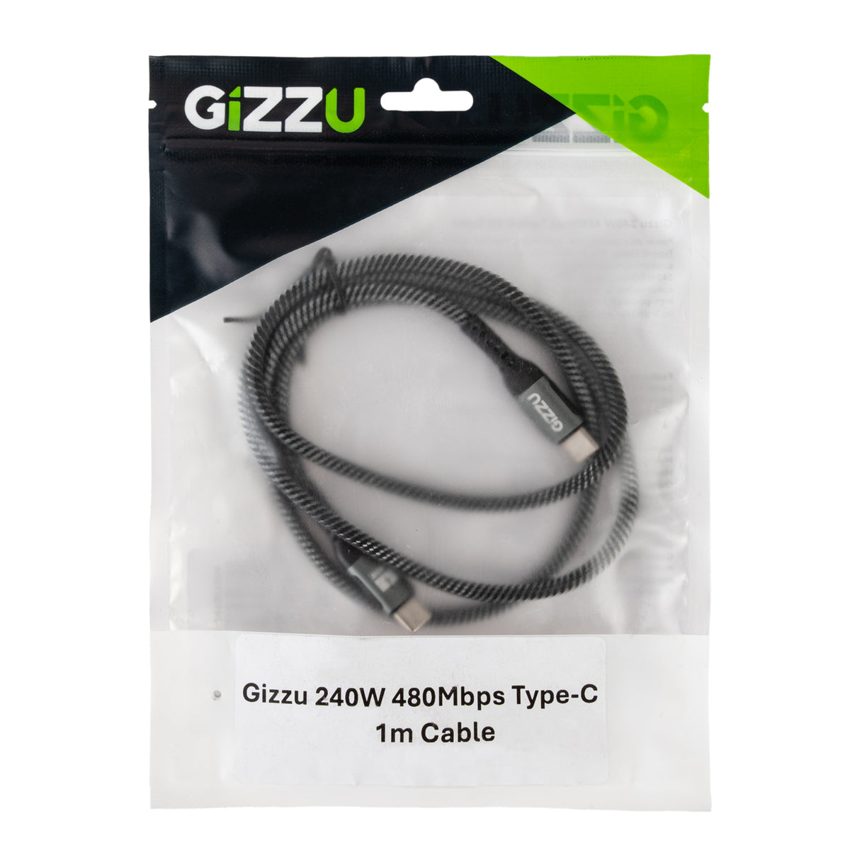 GIZZU 240W 480Mbps Type-C 1m Cable – image 4