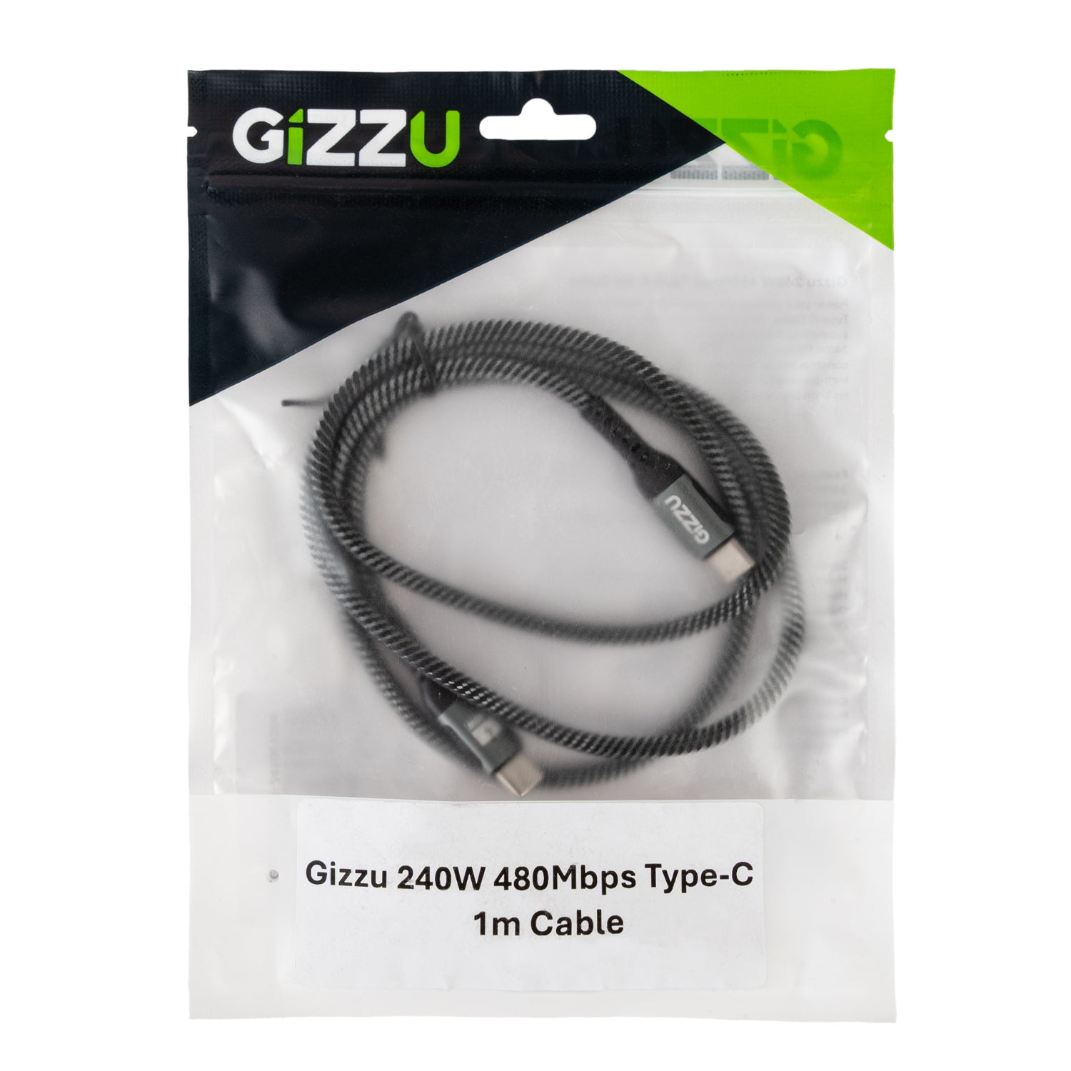 GIZZU 240W 480Mbps Type-C 1m Cable – image 4