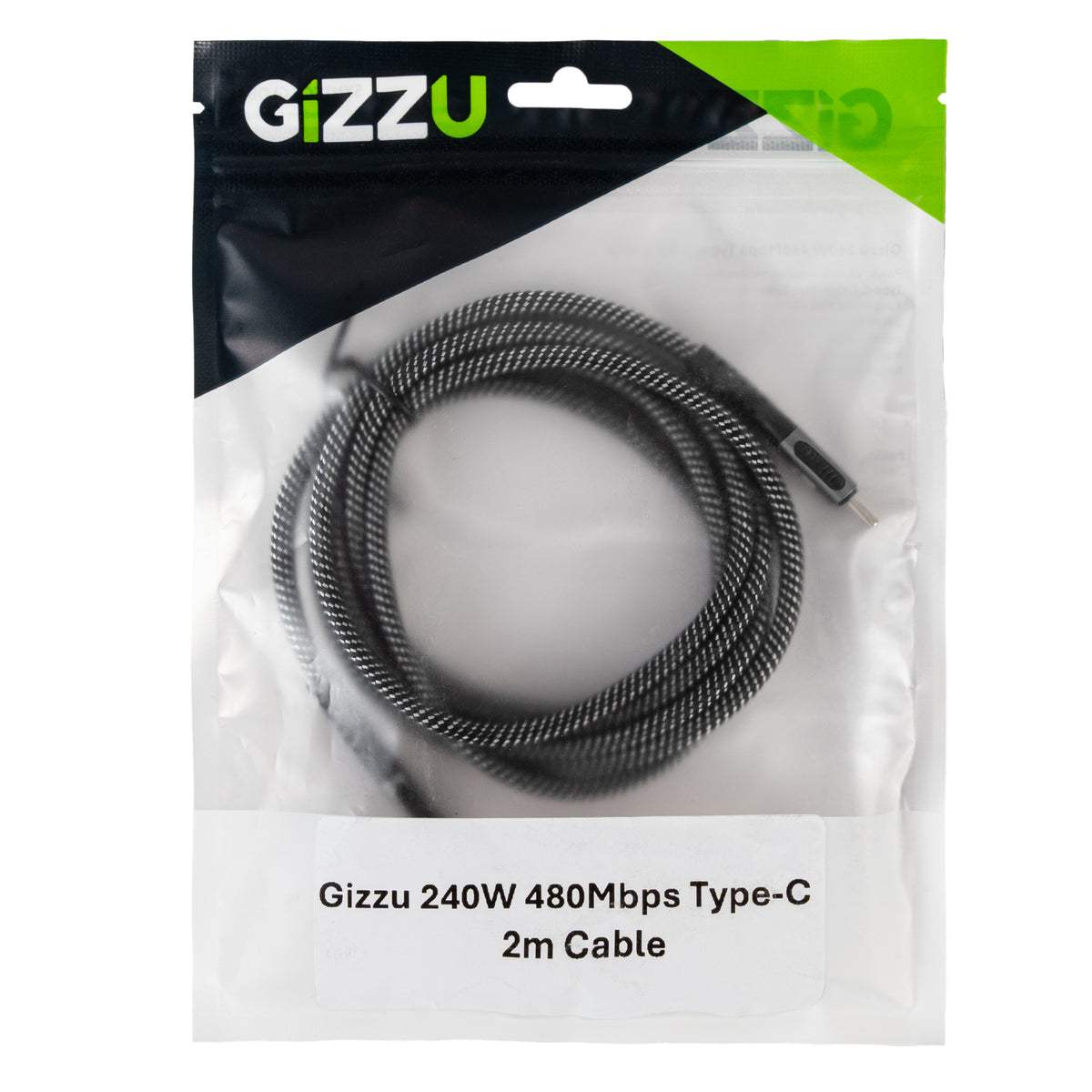 GIZZU 240W 480Mbps Type-C 2m Cable – image 4