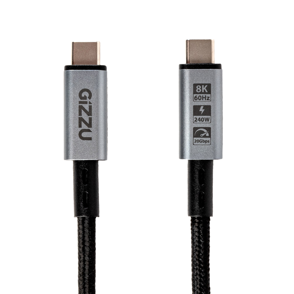 GIZZU 240W 20Gbps Type-C 2m Cable – image 2