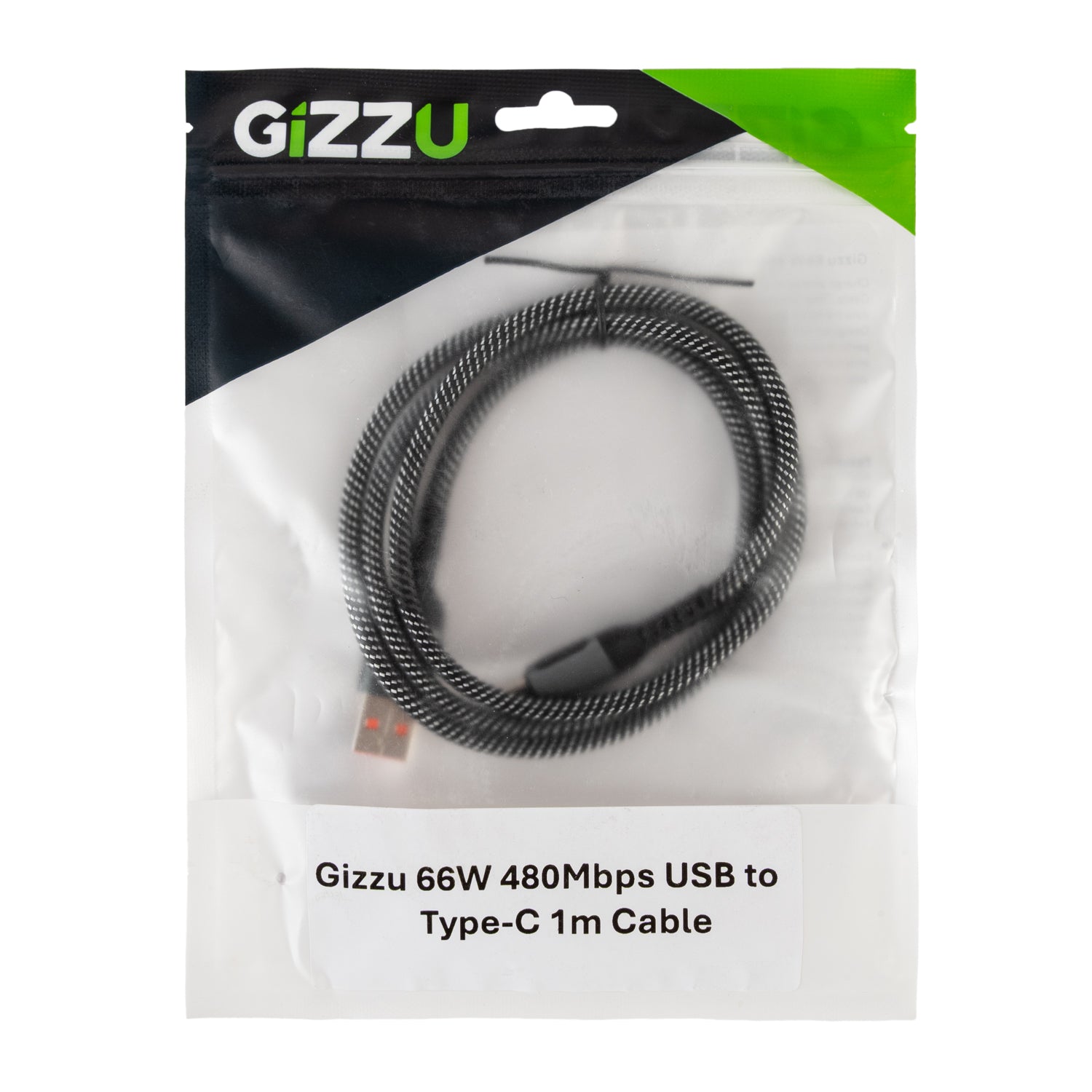 GIZZU 66W 480Mbps USB to Type-C 2m Cable – image 4