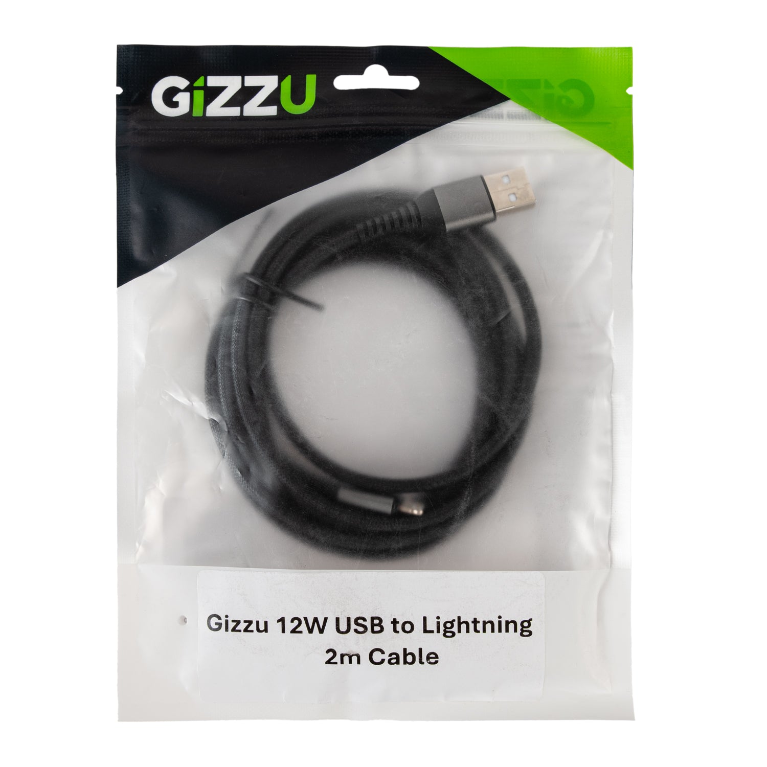 GIZZU 12W USB to Lightning 2m Cable – image 4