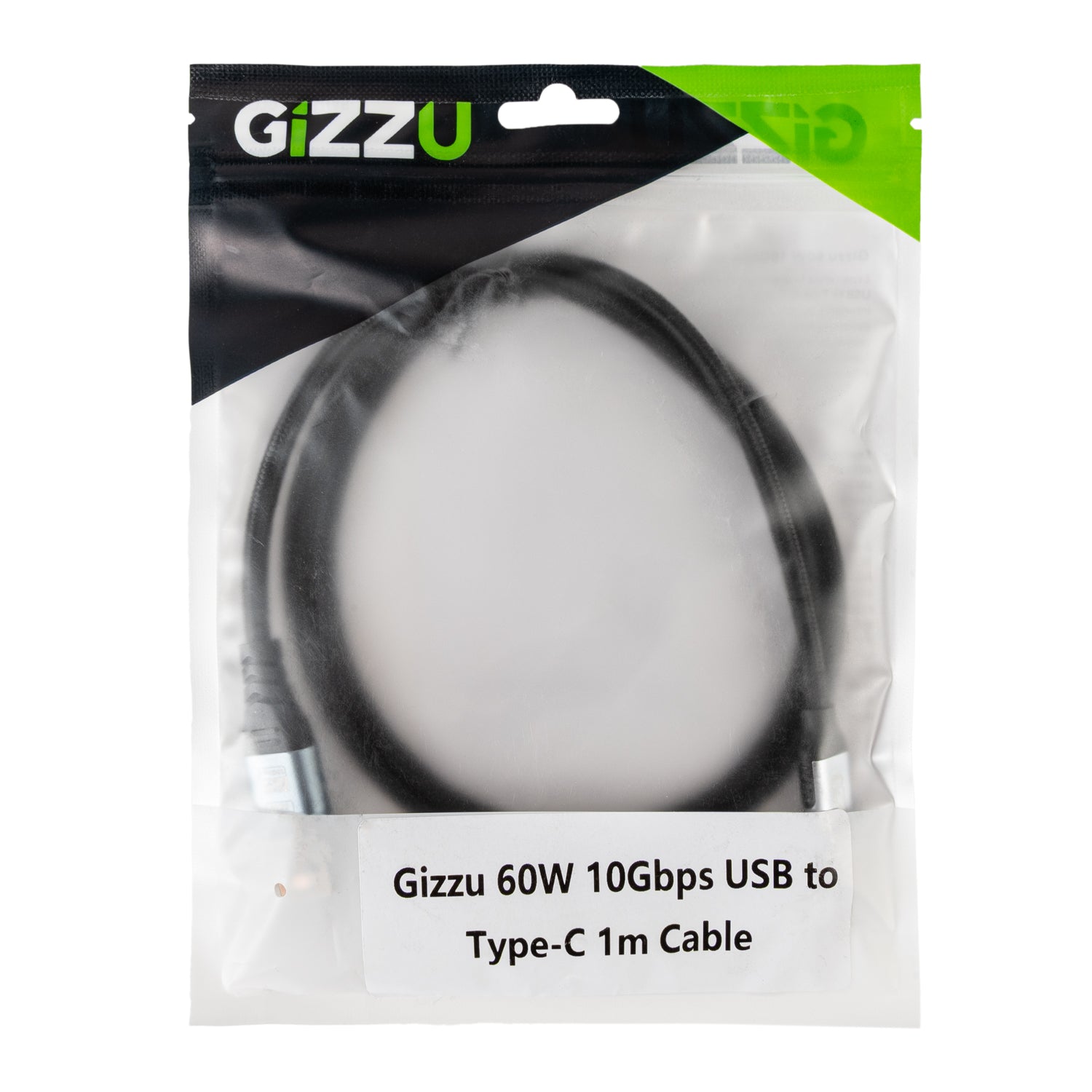 GIZZU 60W 10Gbps USB to Type-C 2m Cable – image 4