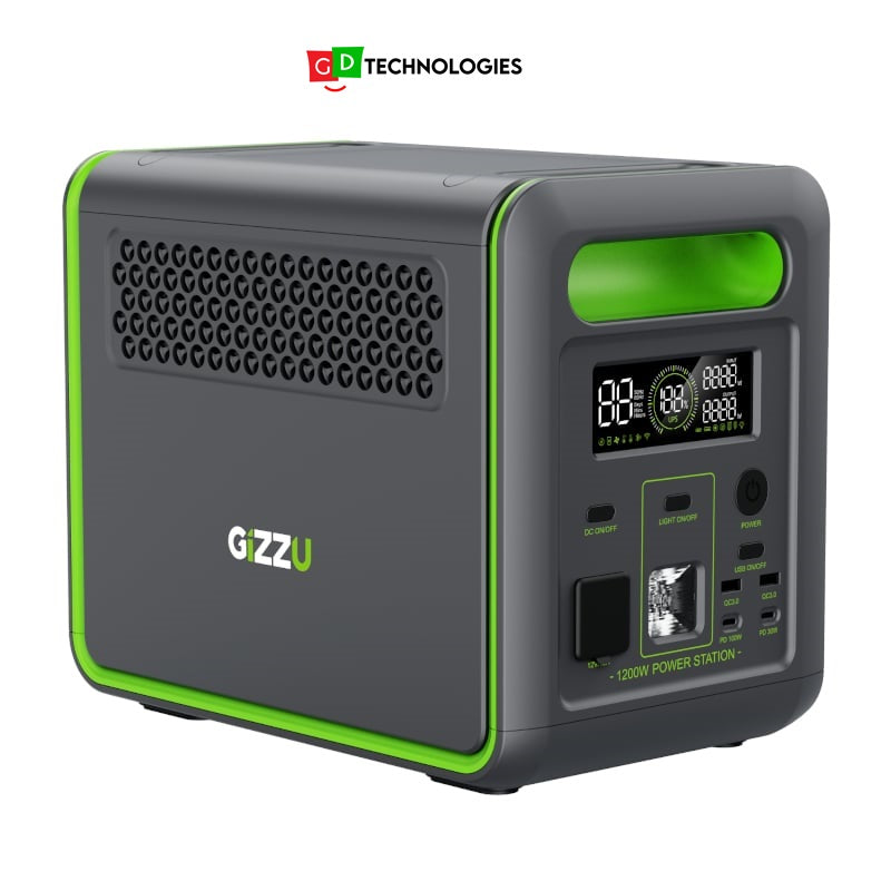 GIZZU HERO 1024WH/1000W UPS FAST CHARGE LIFEPO4 PORTABLE POWER STATION