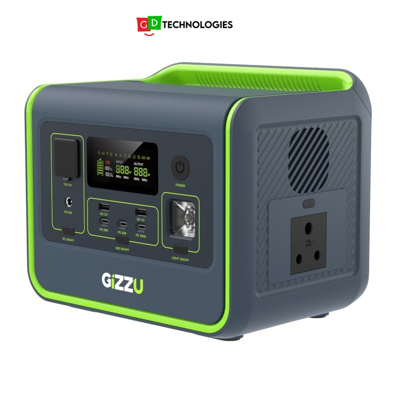 GIZZU HERO CORE 512WH/800W UPS FAST CHARGE LIFEPO4 PORTABLE POWER STATION