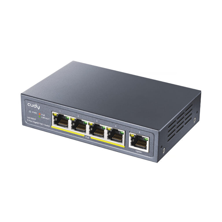 Cudy 5-Port Gigabit PoE+ Unmanaged Switch