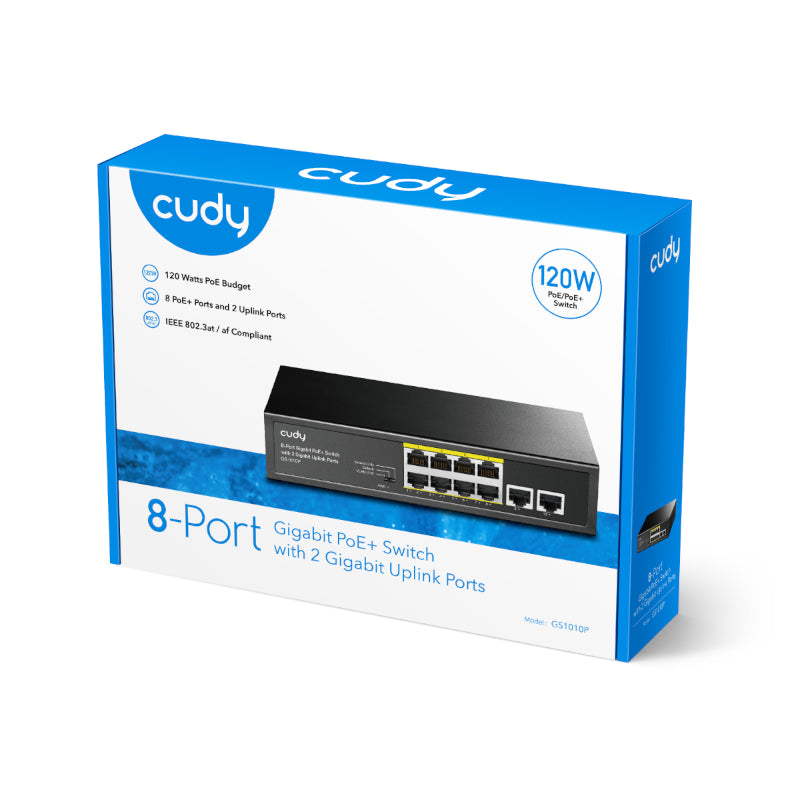 Cudy 8-Port Gigabit PoE+ Unmanaged Switch – image 4