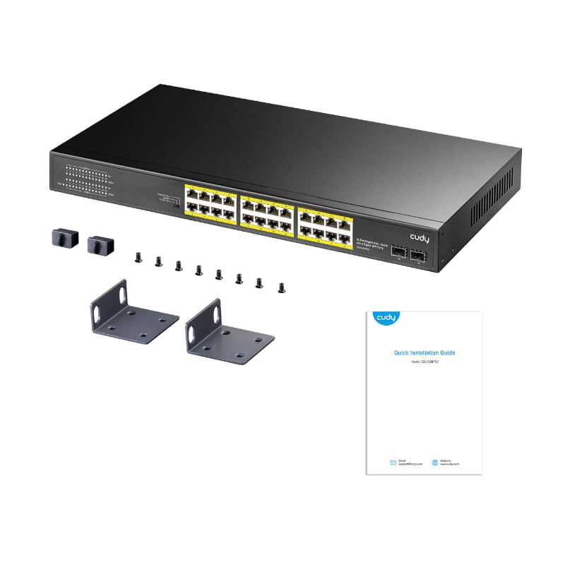 Cudy 24-Port Gigabit PoE+ Unmanaged Switch - image 4