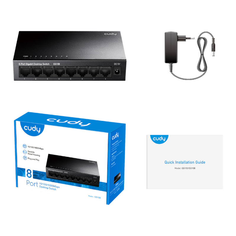 Cudy 8-Port Gigabit Metal Switch - image 3