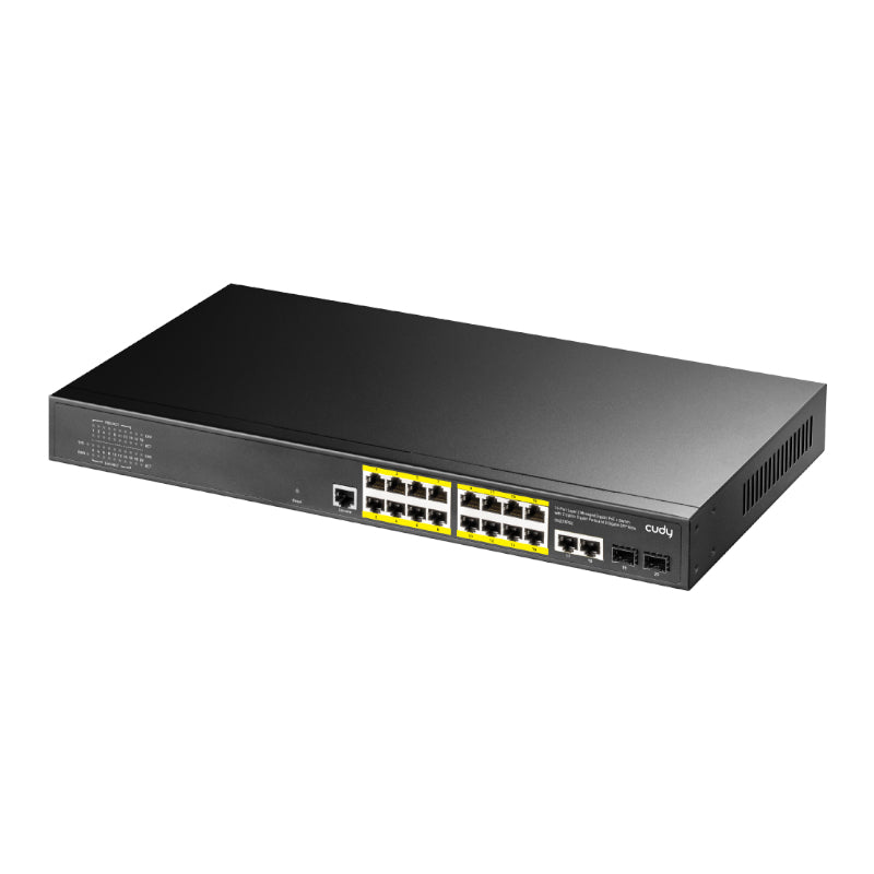 Cudy 16 Port Layer 2 Managed Gigabit PoE Switch – image 2