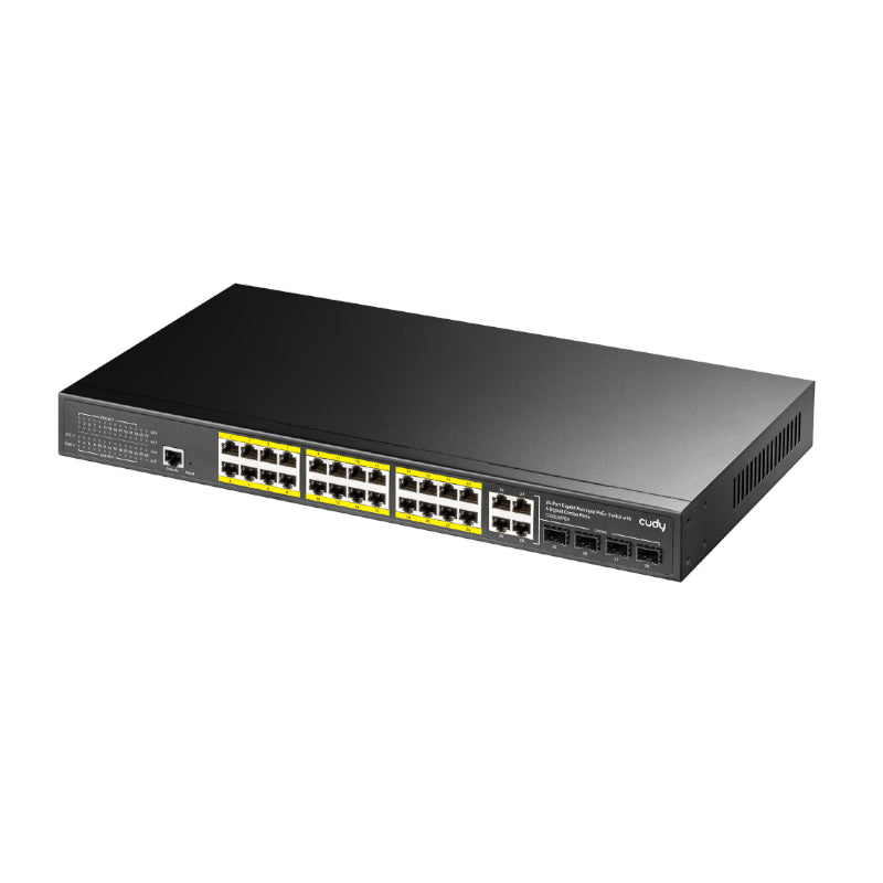 Cudy 24 Port Layer 2 Managed Gigabit PoE Switch - image 2