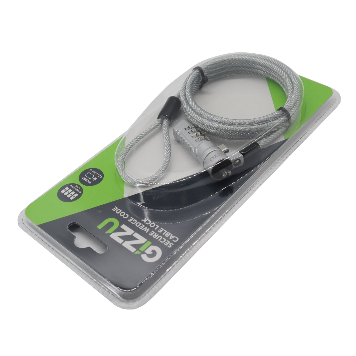 Gizzu Secure Wedge Code Cable Lock 1.8m - image 5