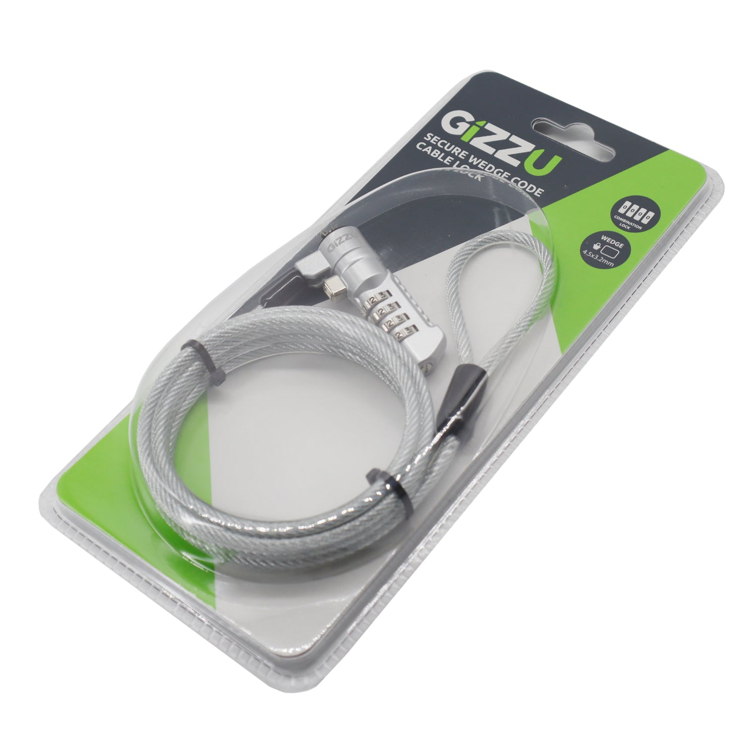 Gizzu Secure Wedge Code Cable Lock 1.8m – image 4
