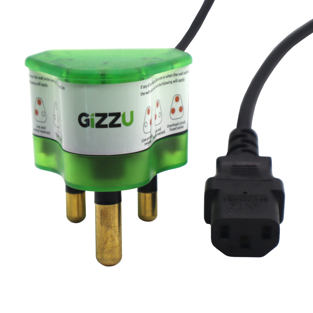Gizzu Surge Protector 10A Kettle Plug Cable 1.5M – image 3
