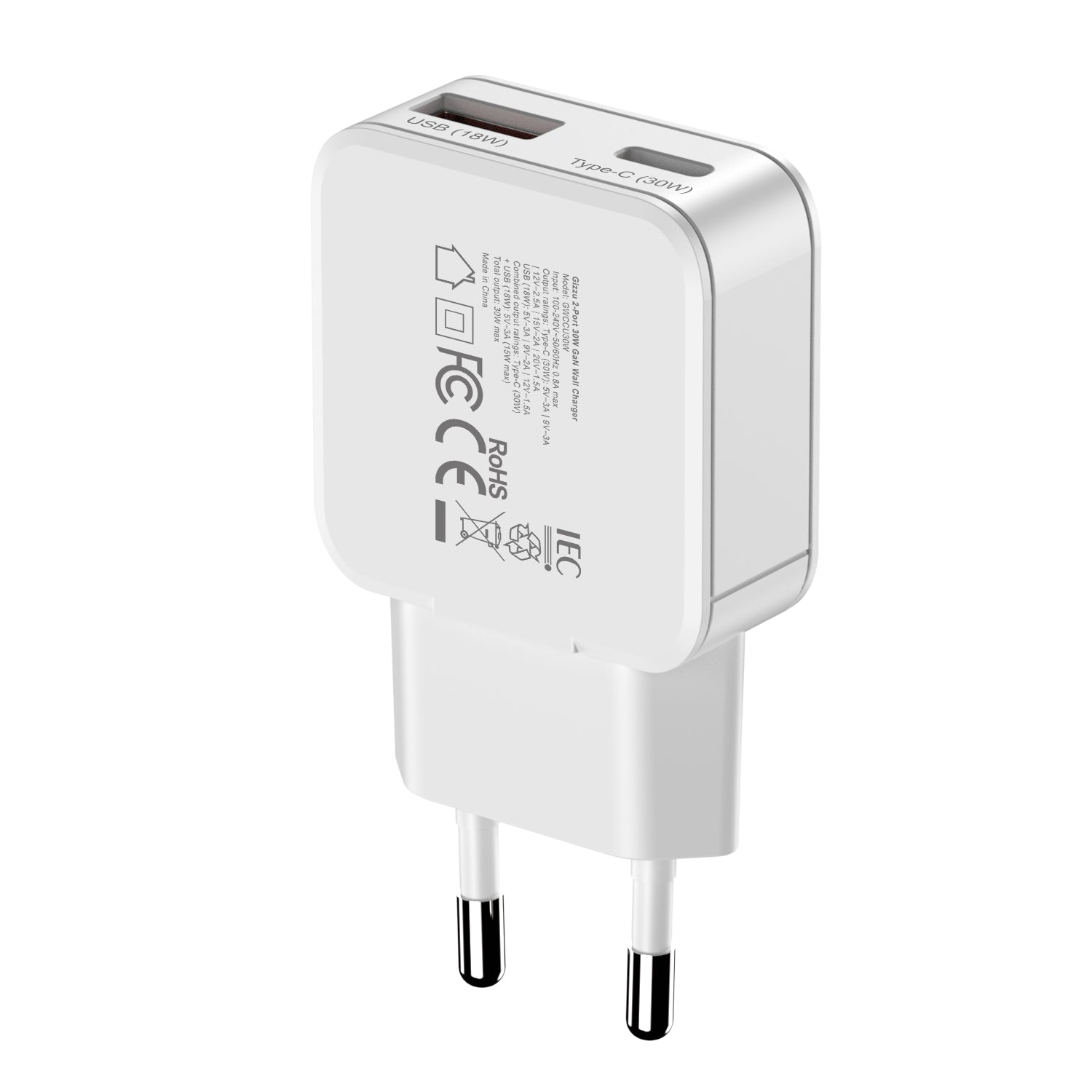 Gizzu 2-Port 30W GaN Wall Charger – image 5