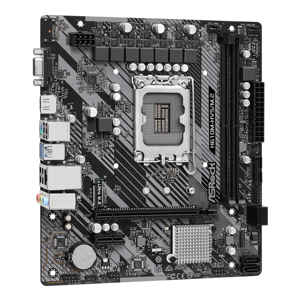 ASRock H610M-HVS/M.2 R2.0 Intel LGA 1700 m-ATX Motherboard – image 4