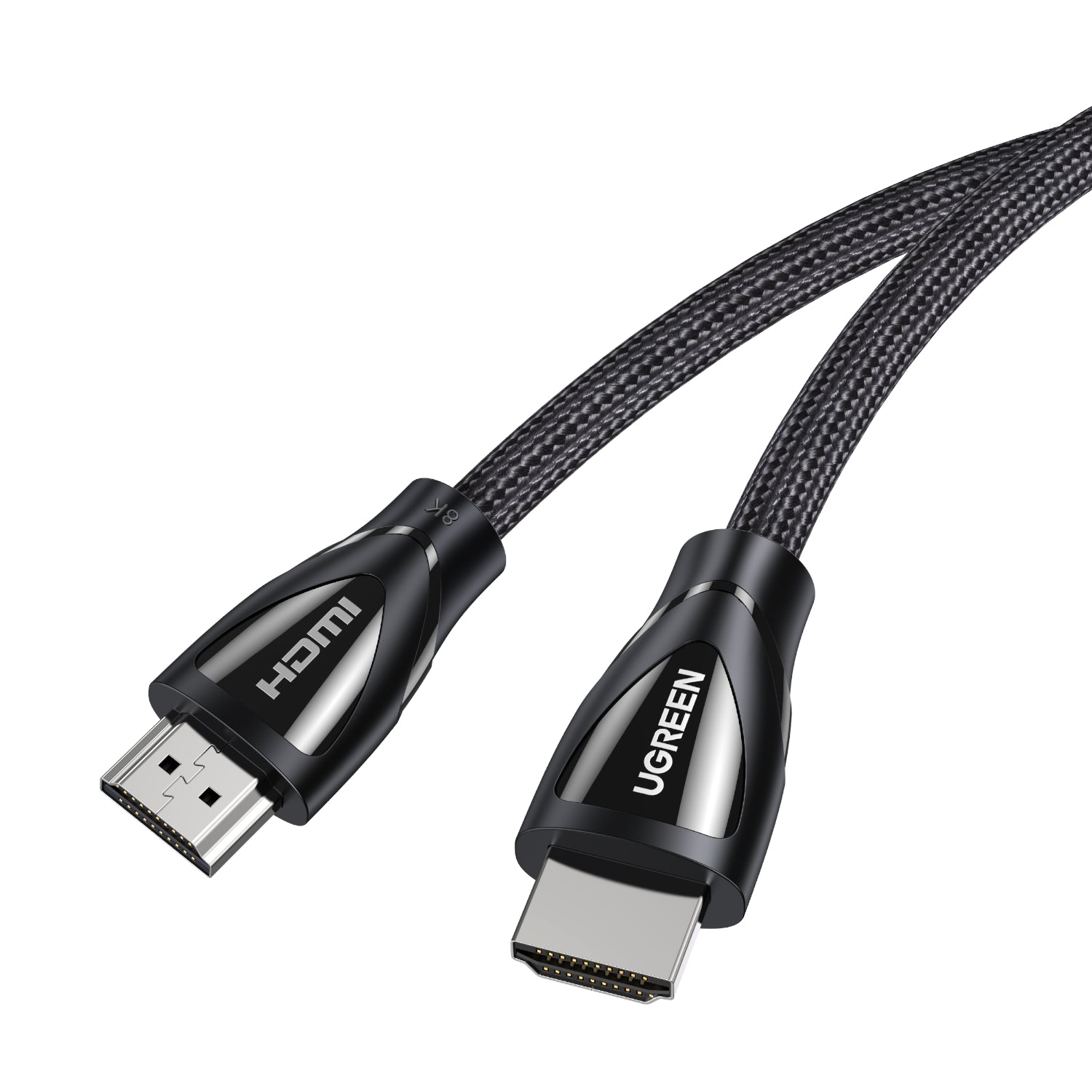 UGREEN HDMI 2.1 Male to Male Cable 2M (8K@60Hz | 4K@120Hz) – Black – image 2