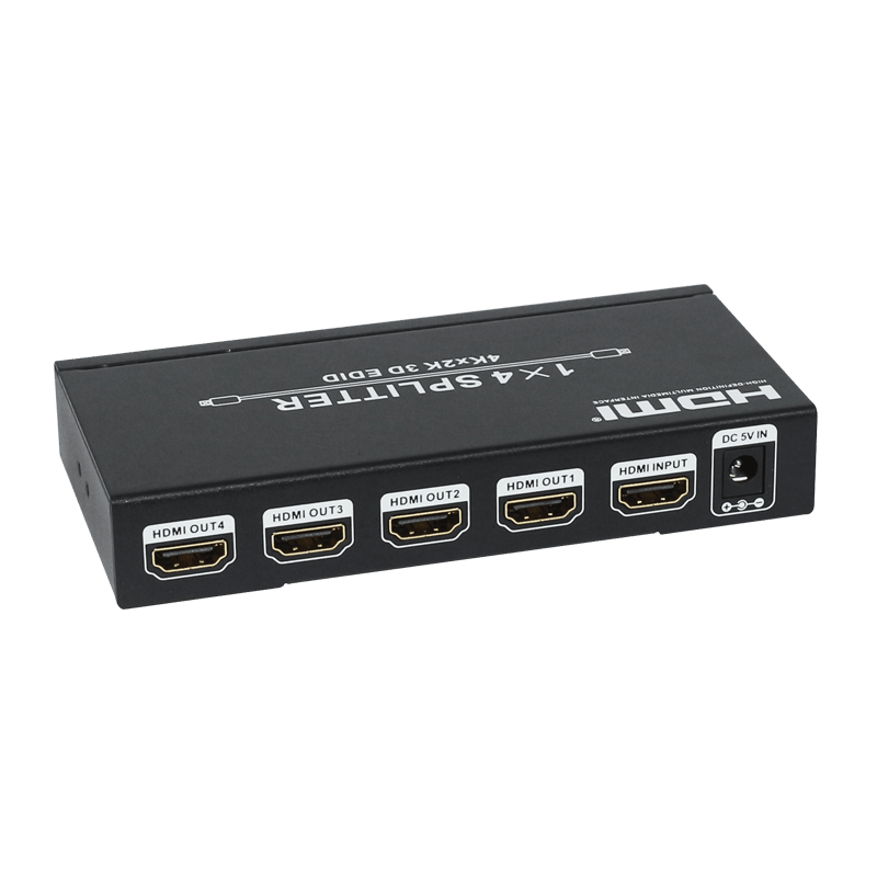 HDCVT 1x4 HDMI 1.4 Splitter supports HDCP1.4 and EDID