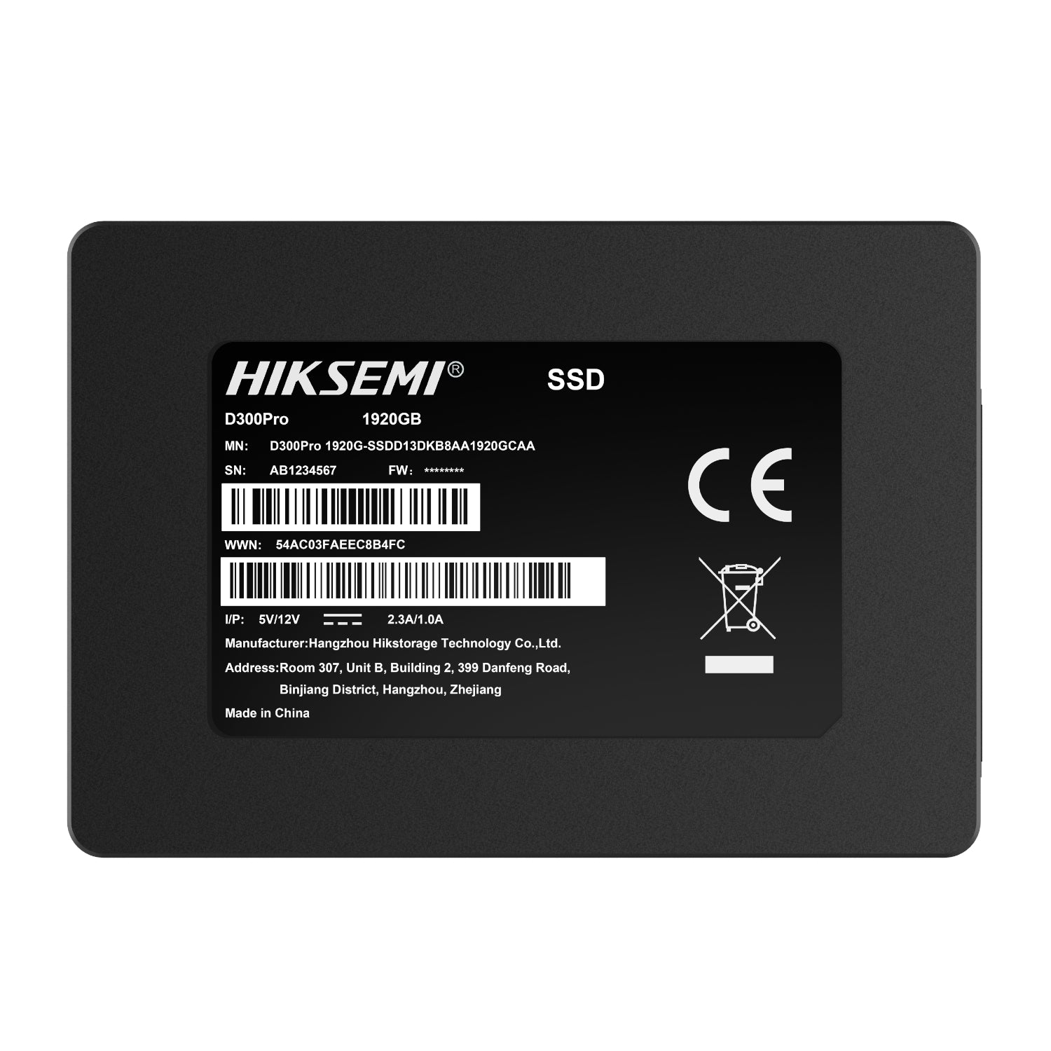 Hiksemi D300 PRO Tantalum Capacitor 1920GB SATA III Enterprise SSD – image 2