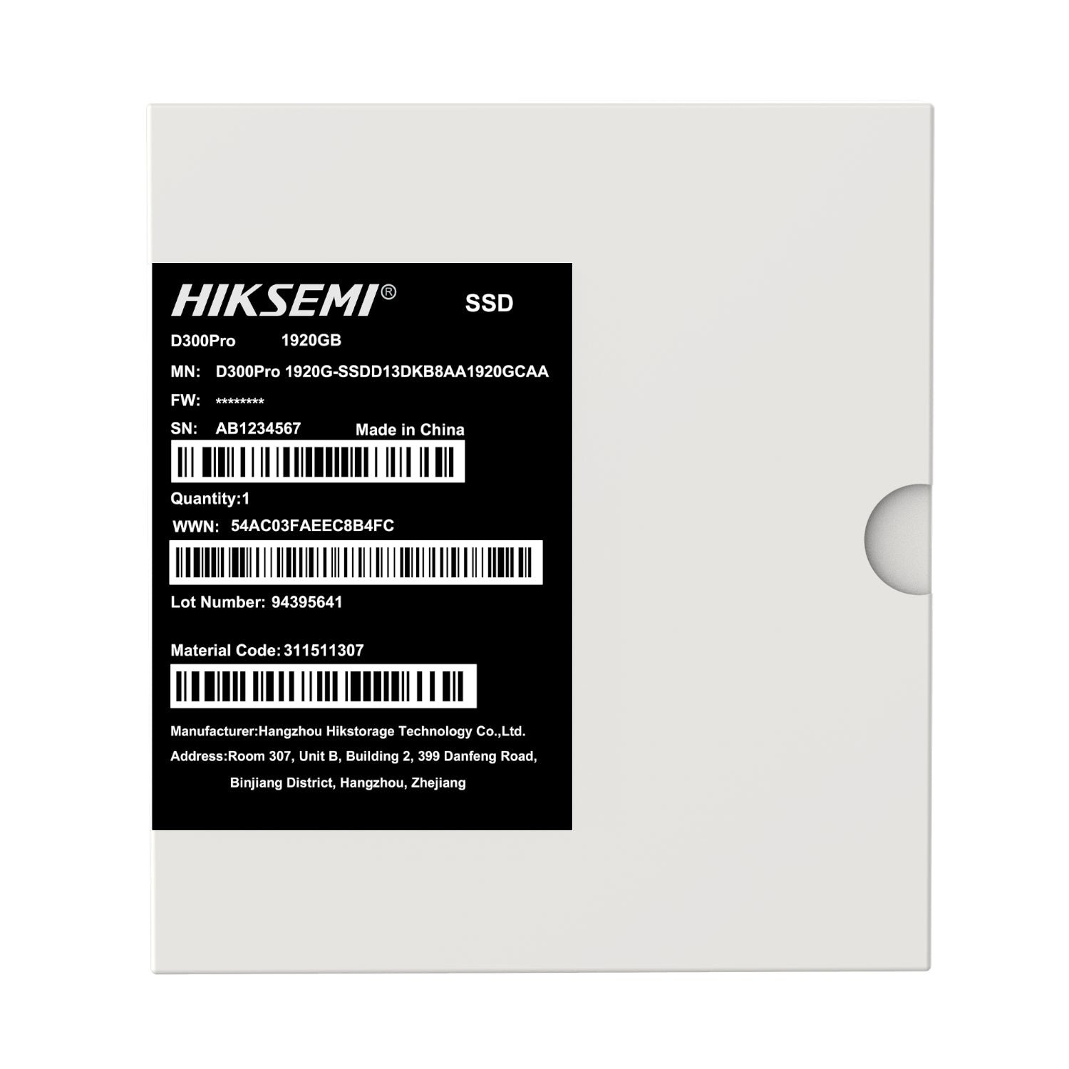 Hiksemi D300 PRO Tantalum Capacitor 1920GB SATA III Enterprise SSD – image 4