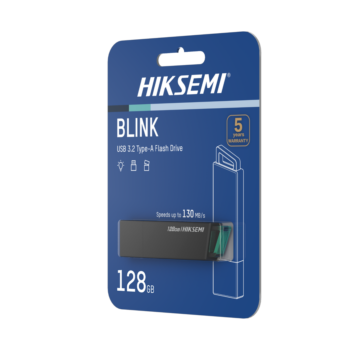 Hiksemi Blink 128GB USB3.2 Flash Drive - Black – image 6