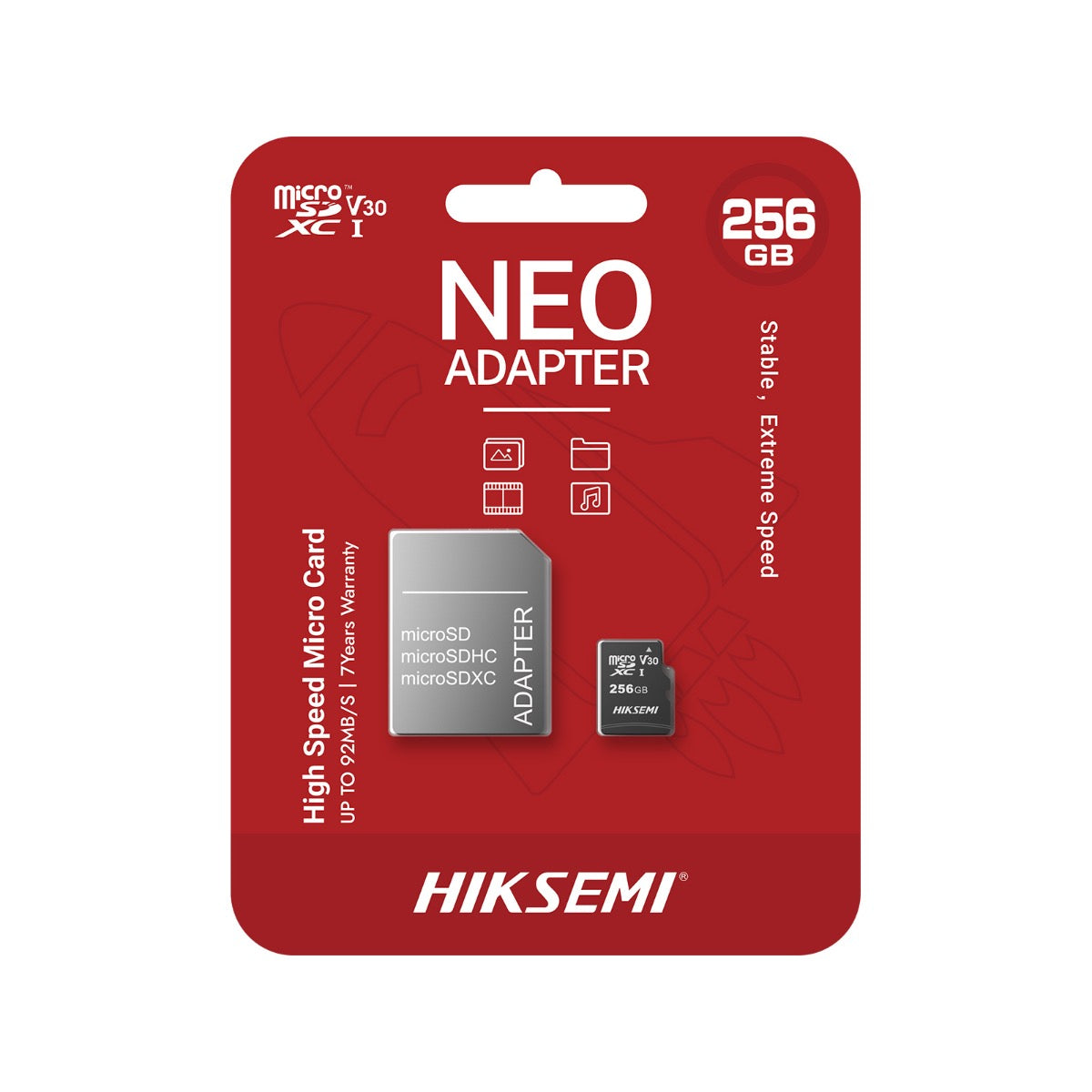 Hiksemi Neo Home 256GB Class 10 MicroSDXC Card with Adapter