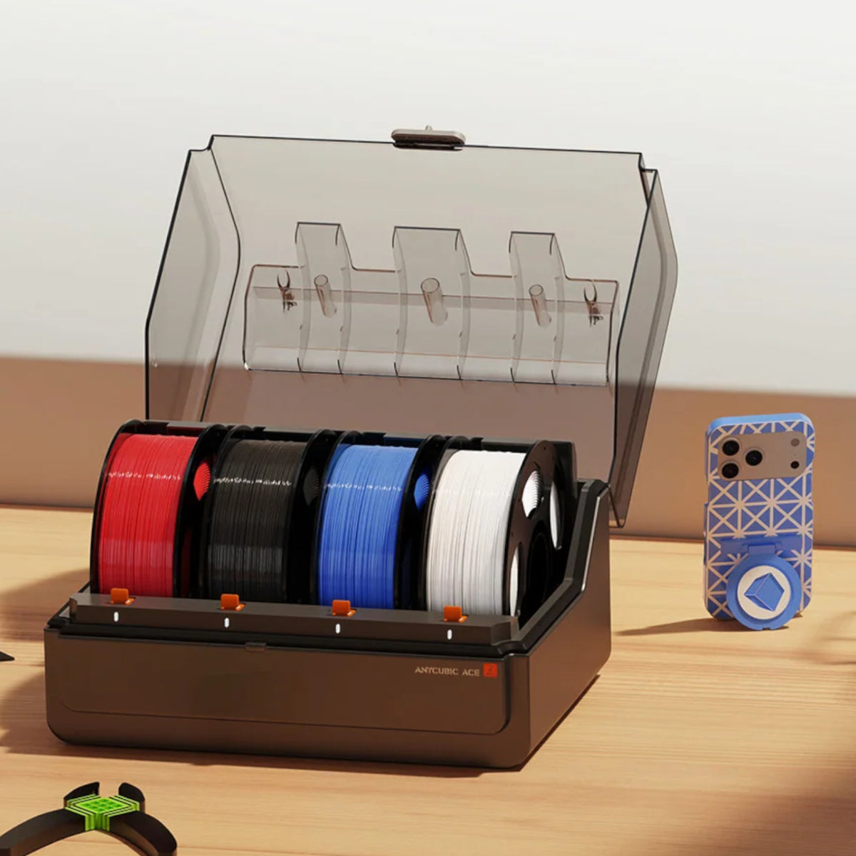 Anycubic TPU 68D filament 1kg – Blue – image 5