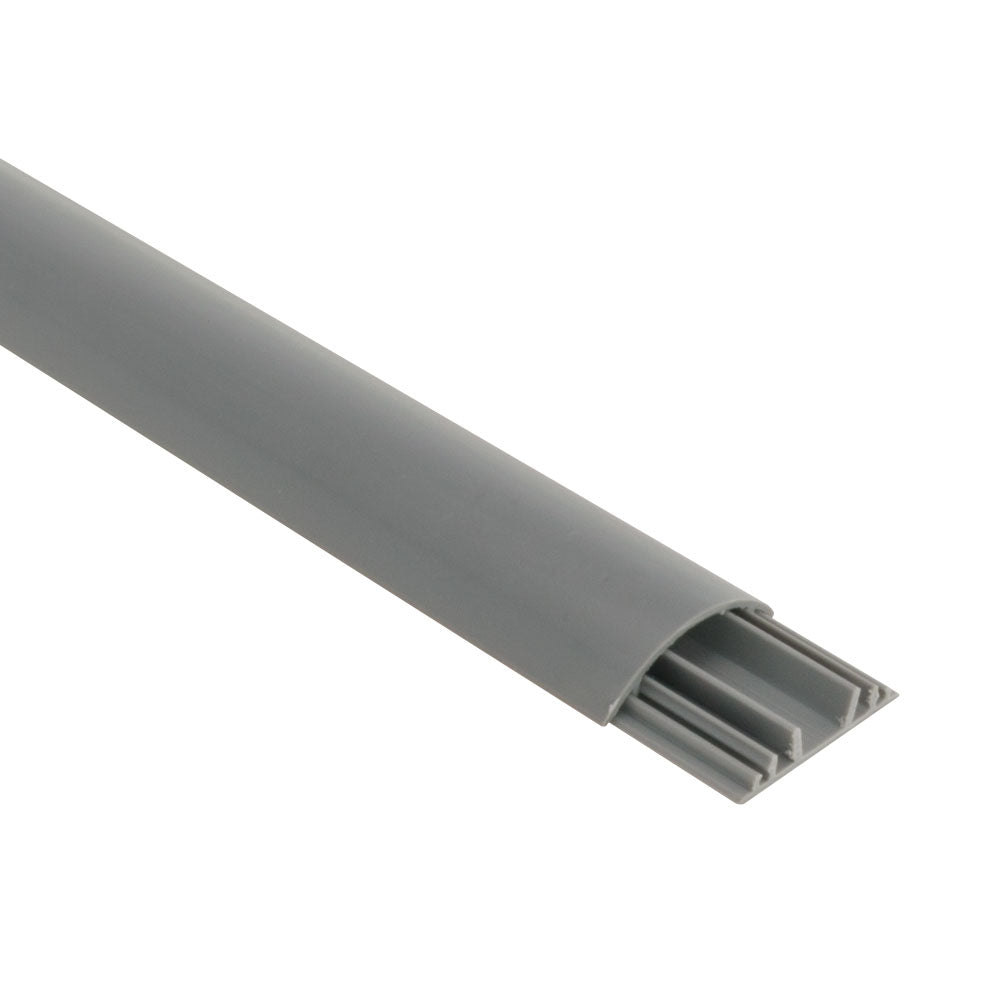 LINKQNET 48MM HALF-MOON CABLE TRUNKING - 2M, GREY