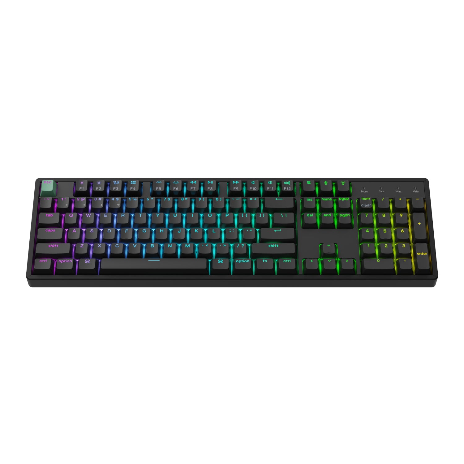 Keychron K10 HE 100% Hot-Swap Gateron Dbl-Rail Nebula Switch RGB Wireless Keyboard - Black – image 3