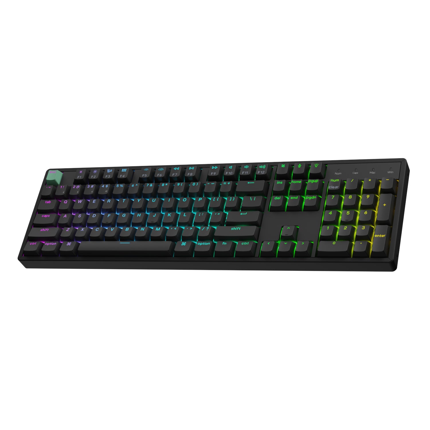 Keychron K10 HE 100% Hot-Swap Gateron Dbl-Rail Nebula Switch RGB Wireless Keyboard - Black – image 4