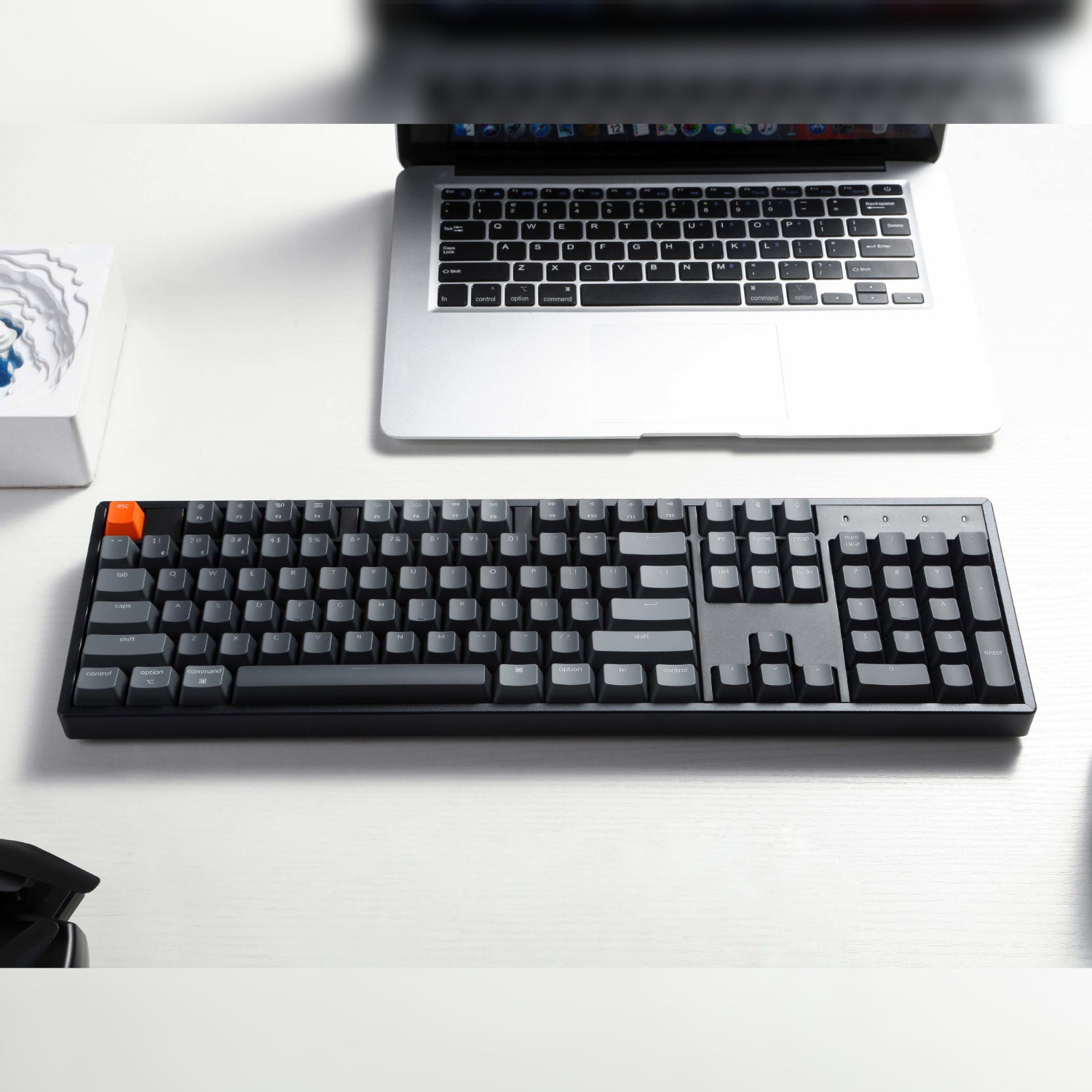 Keychron K10 QMK Full-size RGB Wireless Custom Mechanical Keyboard V.2 (Super RED Switch) – Black – image 3