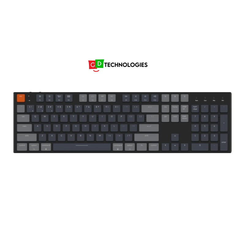 Keychron K5 ANSI Full Size Layout 104 Key – Brown Switch RGB Hot-Swap – Optical Wireless Low-Profile Keyboard