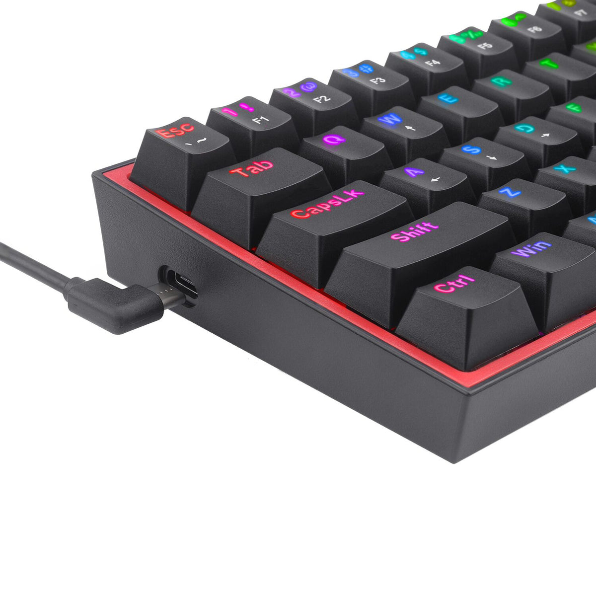 Redragon K617 FIZZ 60% Wired RGB Gaming Keyboard - Black – image 4