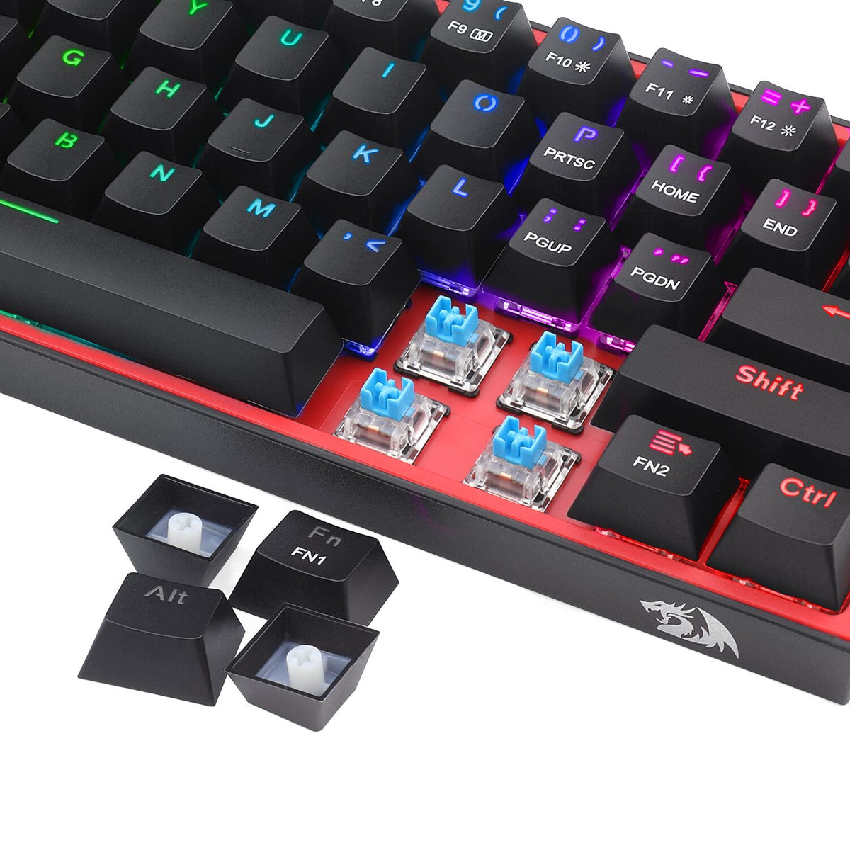 Redragon K617 FIZZ 60% Wired RGB Gaming Keyboard - Black – image 5