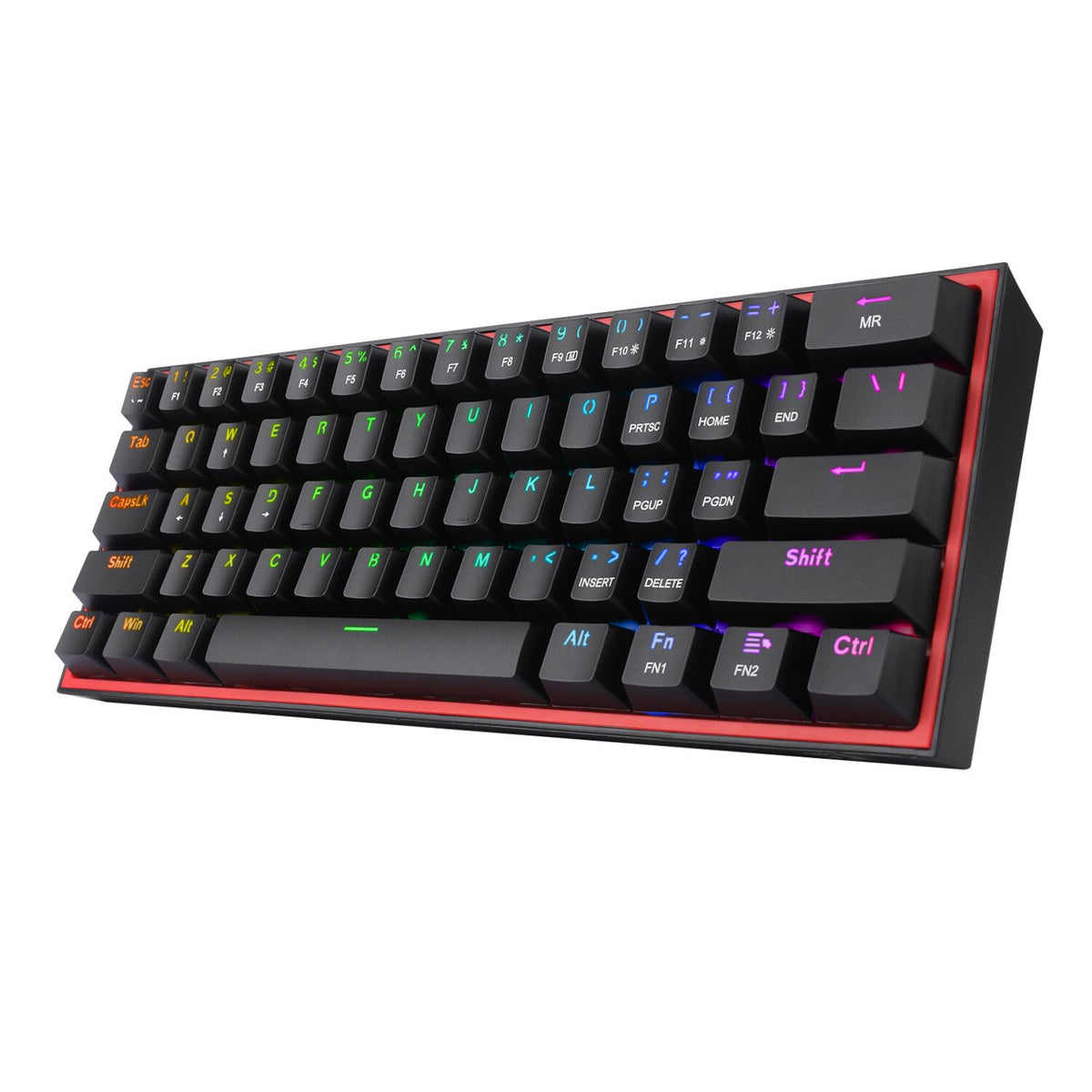 Redragon K616 FIZZ Pro 61-Key RGB Mechanical Gaming Keyboard – Black (60%, RGB, Wireless/Wired, Hot-Swappable) – image 6