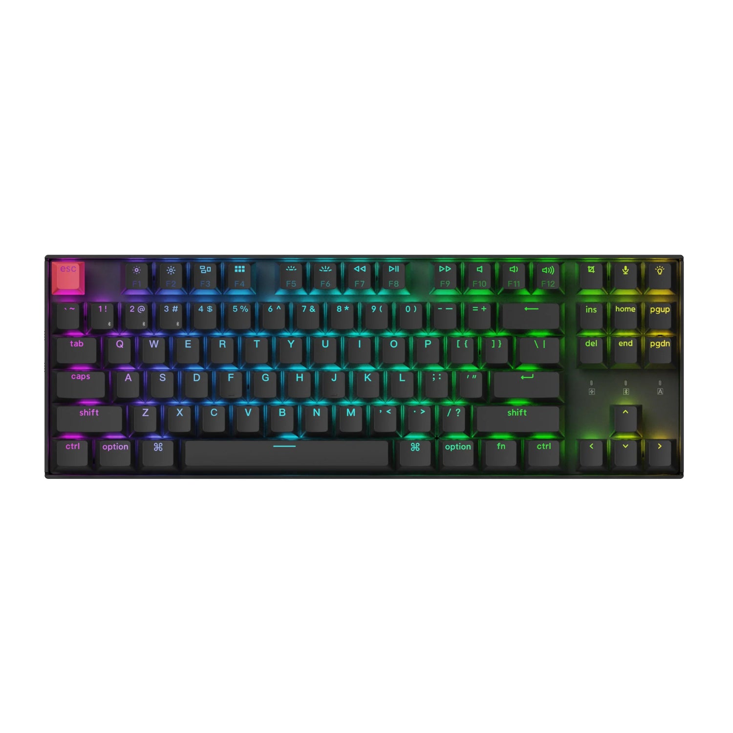 Keychron K8 QMK 80% TKL Wireless Mechanical Keyboard V2 Red Switches - Black – image 2