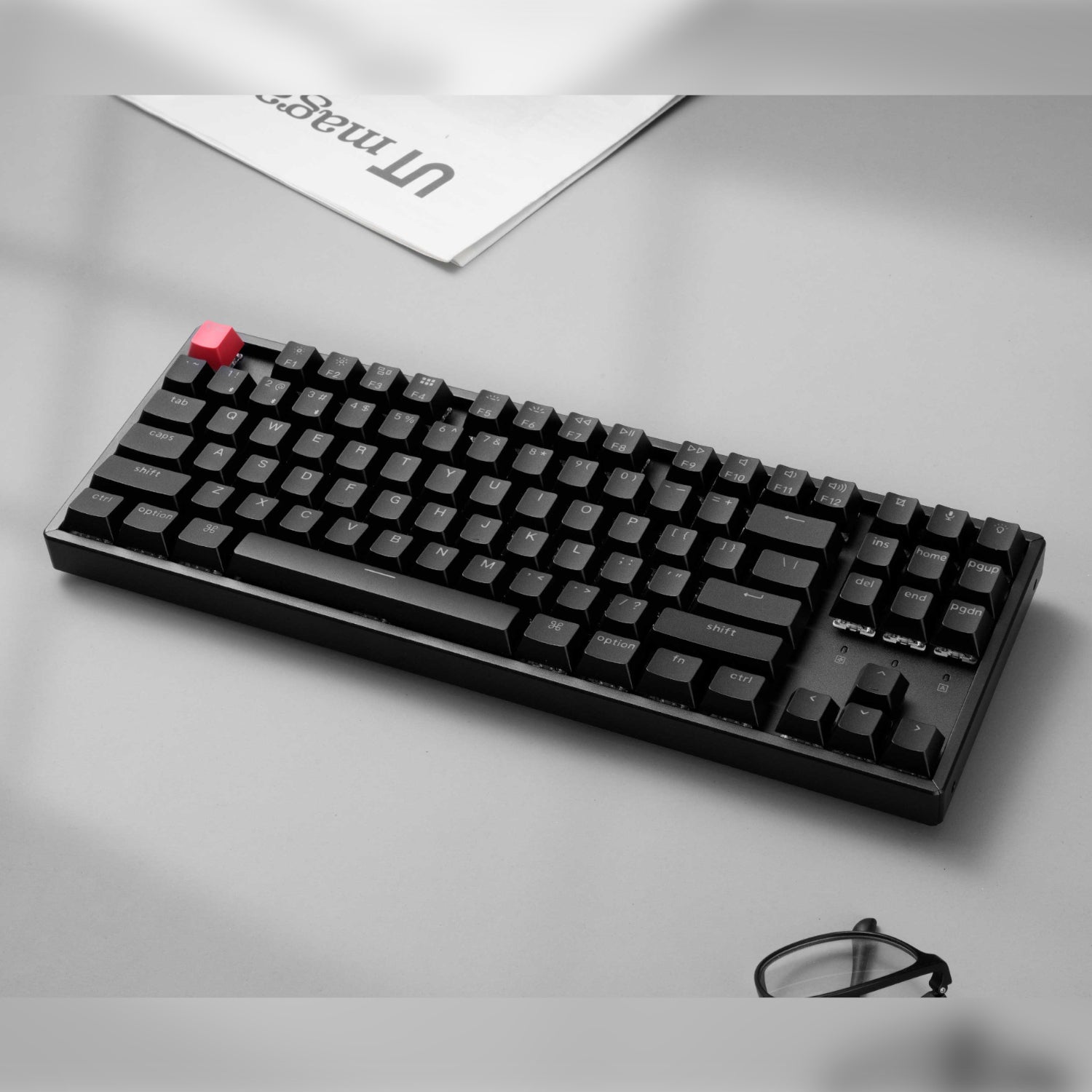 Keychron K8 QMK 80% TKL Wireless Mechanical Keyboard V2 Red Switches - Black – image 3