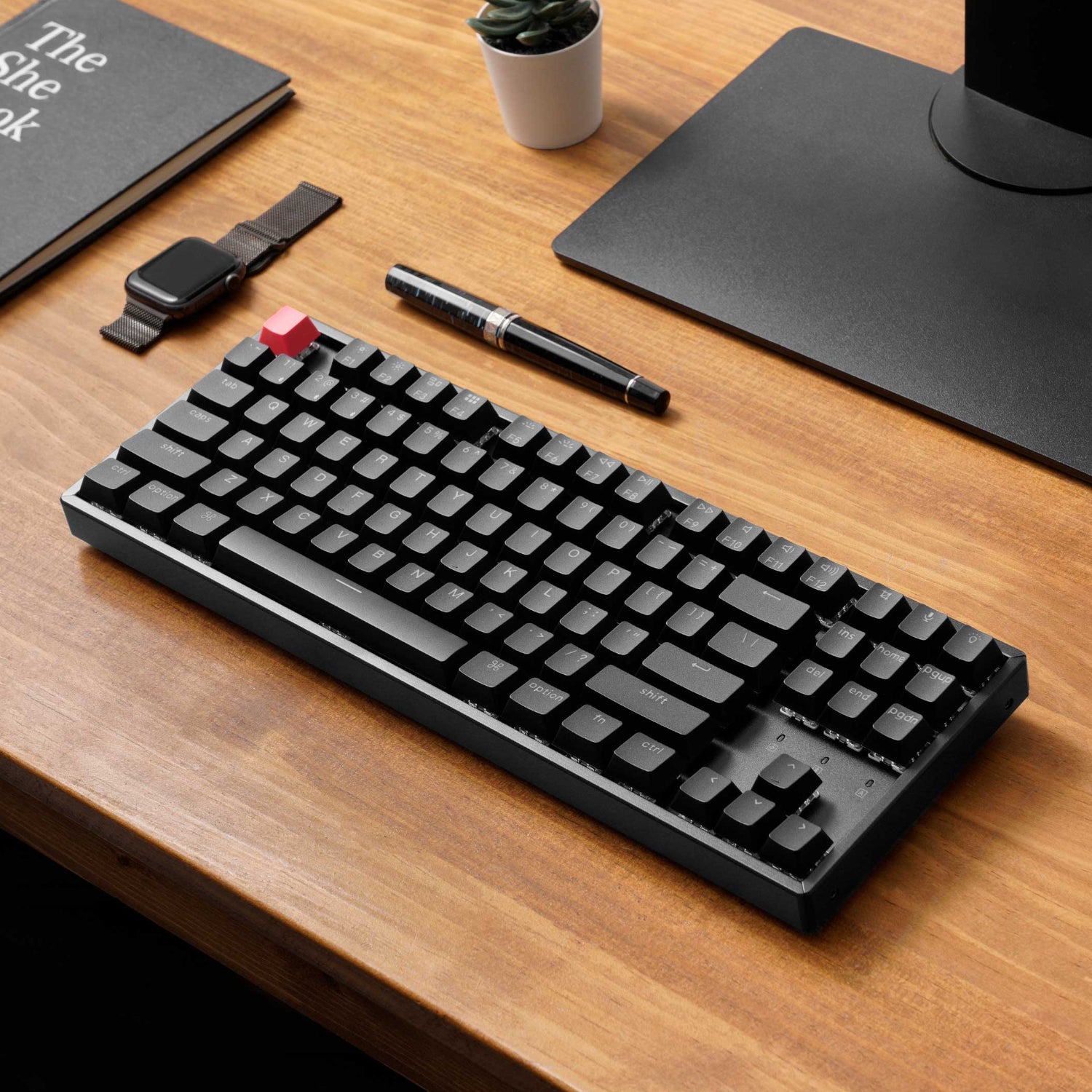 Keychron K8 QMK 80% TKL Wireless Mechanical Keyboard V2 Red Switches - Black – image 5