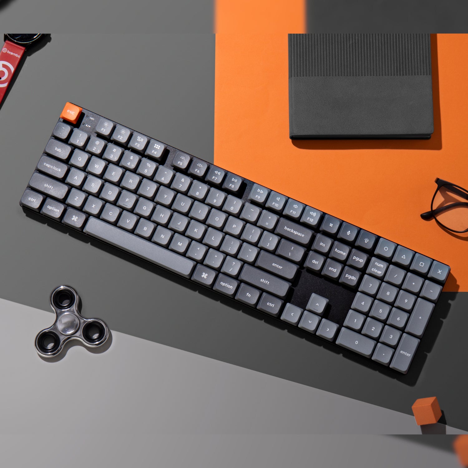 Keychron K5 Max QMK/VIA Full-sized Wireless Custom Mechanical Keyboard | BROWN Switches – image 5