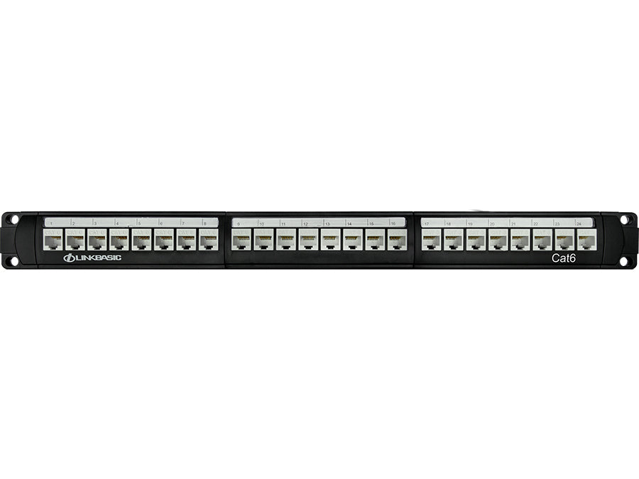 Linkbasic 24 Port Cat6 Rack Mount Patch Panel