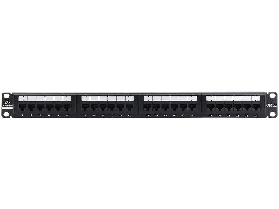 Linkbasic 24 Port Cat5e Rack Mount Patch Panel