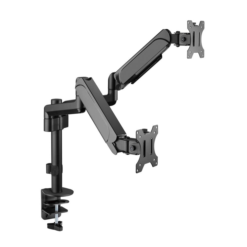 LINKQNET BRACKETS LDT48-C024 17 - 32" POLE-MOUNTED GAS SPRING DUAL MONITOR ARM