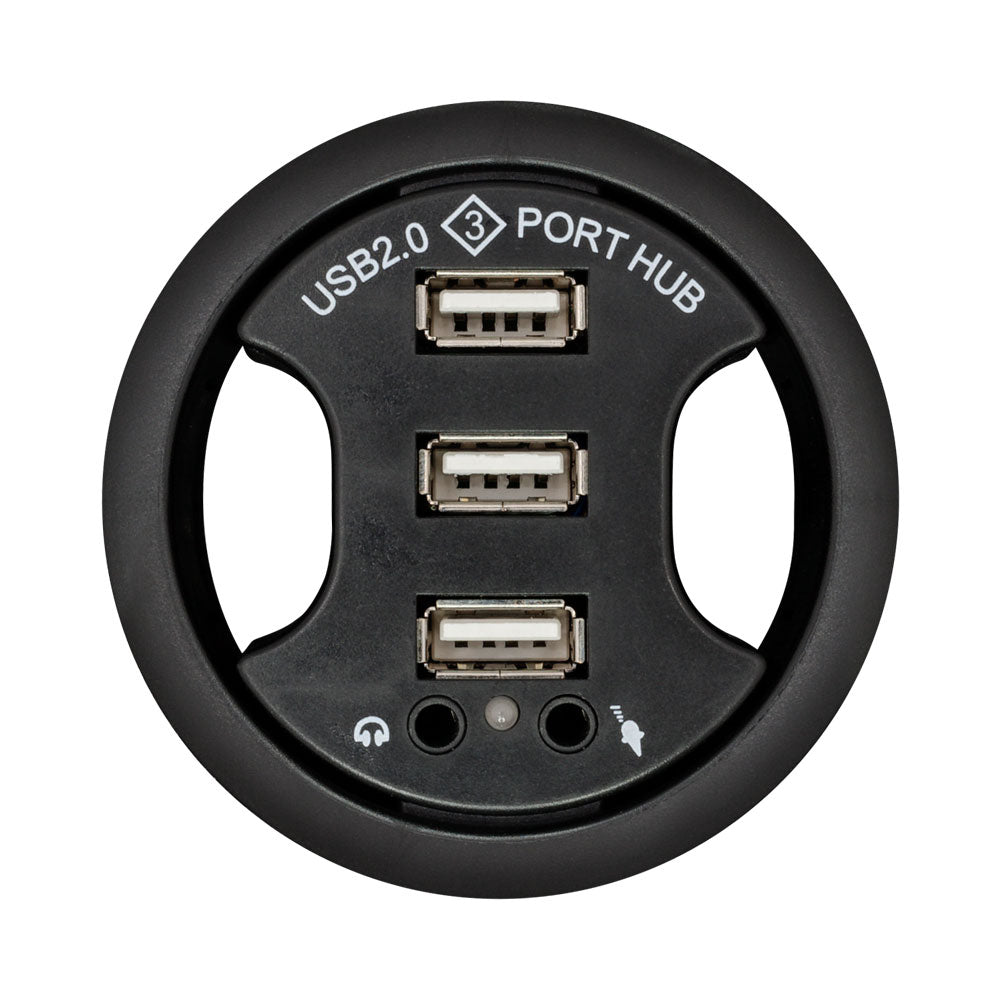 GROMMET, USB2.0 3X USB JACK, 2X AUDIO, 1.2M CBL