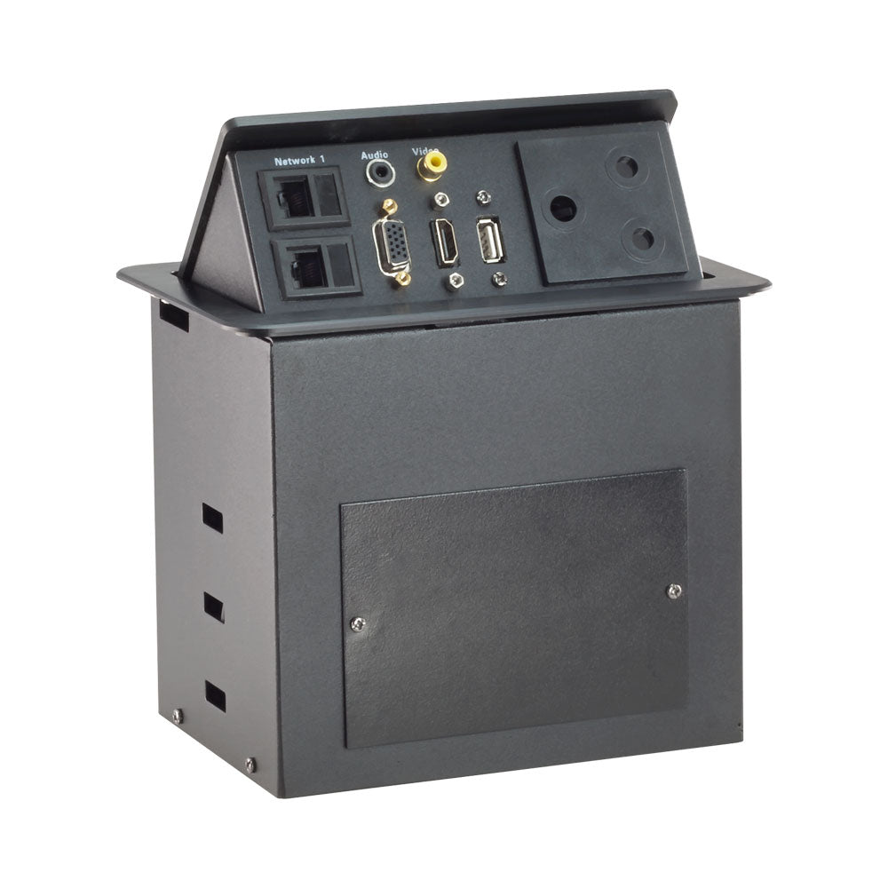 POPUP (PWR,2XLAN,1XUSB,1X AUD,1X VGA,1X VID,1X HD)