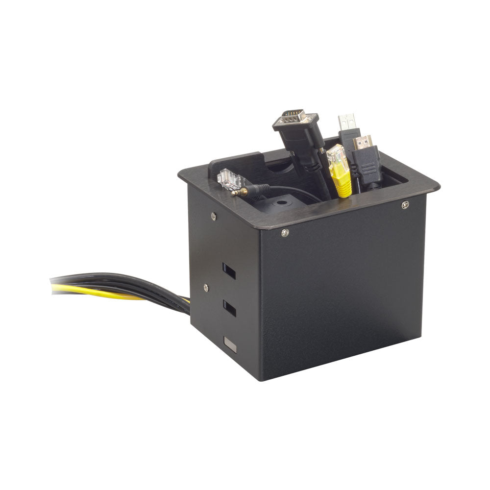 POPUP CUBBY (1XPWR,2XLAN,1XUSB,1XAUD,1XVGA,1XHDMI)